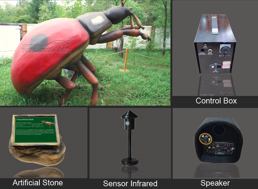 Outdoor Giant Lifelike Insect Statue For Park Decoration-F
