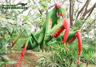 جنگل کی سجاوٹ حقیقت پسندانہ دیوہیکل کیڑے کا مجسمہ